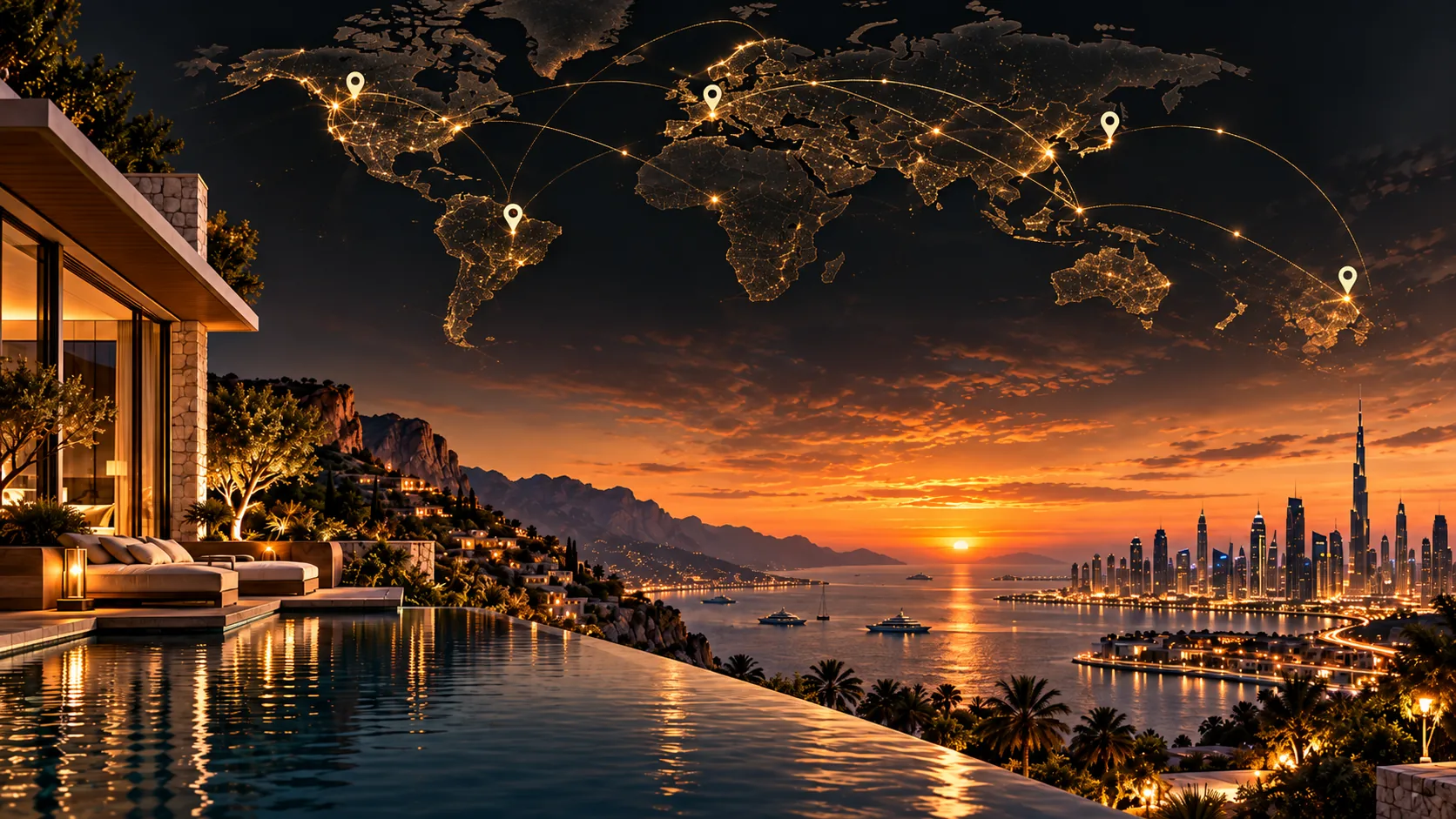 Curated Maps Archive, global luxury stays